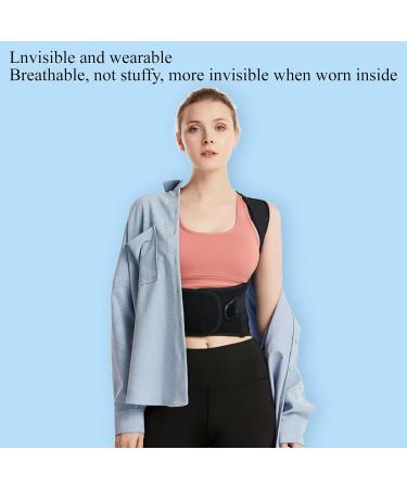 Back Posture Corrector Belt for Men & Women | Adjustable Orthopedic Corset for Scoliosis & Hunchback | Pain Relief Support Vest - Large Black - Buy Online on GoSupps.com