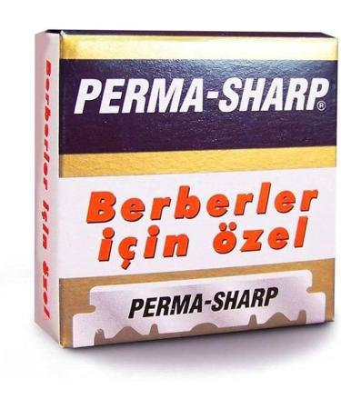 Perma-Sharp Single Edge Razor Blades - 100 Pack for a Superior Shaving Experience For Shaving Enthusiasts and Professional Barbers - Buy Online on GoSupps.com