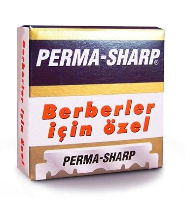 Perma-Sharp Single Edge Razor Blades - 100 Pack for a Superior Shaving Experience For Shaving Enthusiasts and Professional Barbers - Buy Online on GoSupps.com