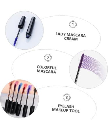 PLAFOPE 6pcs Colored Mascara Makeup Mascara Lady Mascara Cream Eyelash Mascara Women Mascara Makeup Tool Abs - Buy Online on GoSupps.com