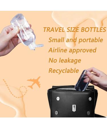 5 Pack 3.4oz Clear Plastic Squeeze Bottles with Flip Cap - TSA Approved for Travel - Ideal for Shampoo, Conditioner, Lotion - 5 Counts - Buy Online on GoSupps.com