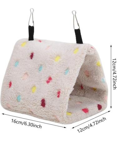 Winter Warm Plush Bird Nest Hammock Hamster Hanging Bed Cave Cage for Parrot Budgie Parakeet Cockatiel Conure Sugar Glider(S) - Buy Online on GoSupps.com