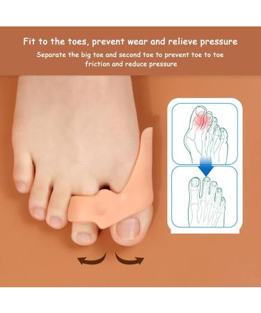 Toe Separator for Overlapping Toes - 2 Gel Toe Spreaders for Big Toes | Comfort & Relief - Buy Online on GoSupps.com