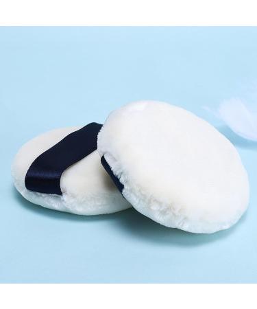 Makeup Powder Puff Loose Powder Puff Soft Washable Skin-Friendly Raised Hair 2.4 Inch Diameter for Salon - Buy Online on GoSupps.com