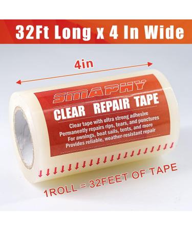 SMAHY Fabric Repair Tape - 32FTx4 | Boat Covers, Canvas, Tent, RV Awning & More - Buy Online on GoSupps.com