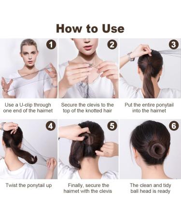 URAQT Hair Bun Set - 35 Invisible Hair Nets, 45 U Shaped Hair Pins - Black Hair Bun Holder Kit for Women - 80pcs - Buy Online on GoSupps.com