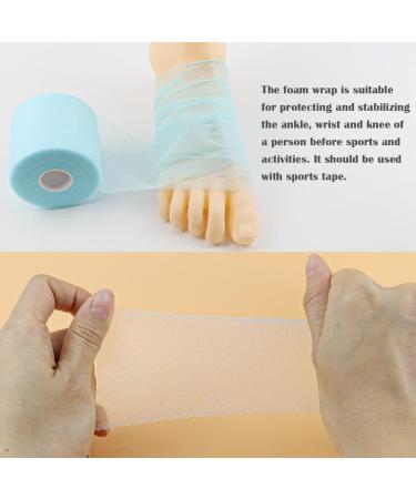 Buy Foam Underwrap Tape for Elbows Knees & Ankles - Blue Pre-Wrap for Athletic Tape - International Shipping Available - Buy Online on GoSupps.com