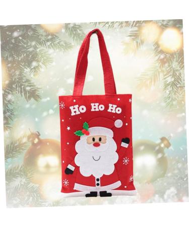 Healvian Tote Portable Christmas for Candies Cartoon Chocolate Pattern Santa Claus Party Bags Favors - Buy Online on GoSupps.com