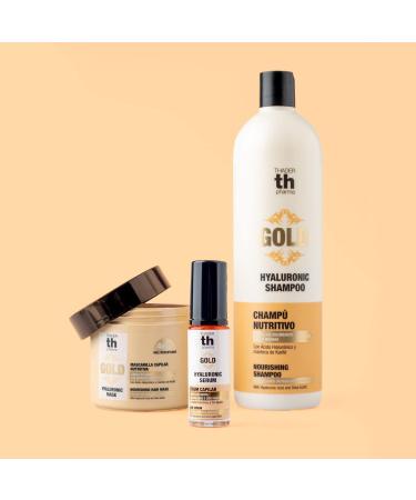 Thader Th Pharma Hyaluronic Gold Nourishing Shampoo for Colored Dried or Damaged Hair 1000 ml - Buy Online on GoSupps.com
