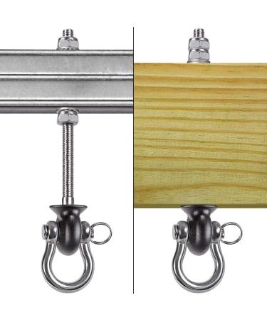 Dolibest Set of 4 Stainless Steel Swing Hangers for Playground, Porch, Yoga Hammock Chair - 1500LB Capacity - Buy Online on GoSupps.com