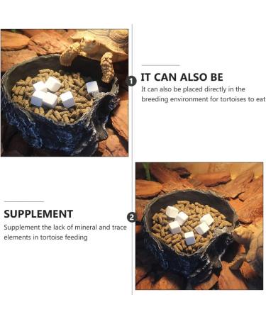 POPETPOP 12pcs Fish Tank Calcium Stone | Natural Calcium Mineral for Reptiles | Molar Cube Calcium Supplement Grinding Rock Block | White - Buy Online on GoSupps.com
