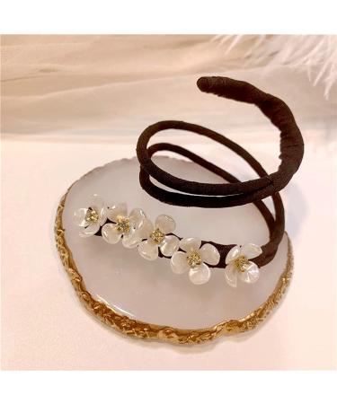 Yusier 4PCS Braided Hair Clip with Artificial Shell Flower Pearl - Headband Styling Tools for Women and Girls - Buy Online on GoSupps.com