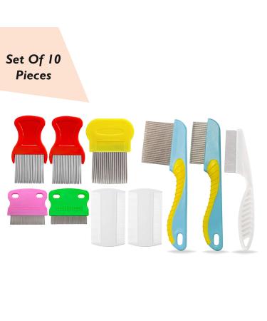 Stainless Steel Head Nit Comb - 10x Pack for Pets, Kids & Adults | Effective Lice & Nits Removal - Buy Online on GoSupps.com