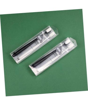 Bcoath Ultra-Fine Soft Toothbrush Set - 2 Pieces with Long Handle for Gum Care | Everyday Oral Care Tool - Buy Online on GoSupps.com