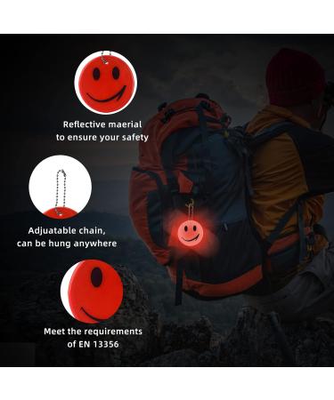 Buy Esteopt 11PCs Reflective Smiley Supporters - Safety Reflector Pendants for Children Streamer Security Reflectors for School Bags & Backpacks - 11 Colors Available - Buy Online on GoSupps.com