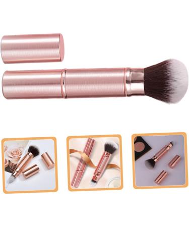 MAGICLULU Double-ended Makeup Brush Face Brush Blusher Brush Powder Applicator Loose Powder Brush Blush Brush Women Makeup Tool Travel Plaster Brush Plastic Rose Gold - Buy Online on GoSupps.com