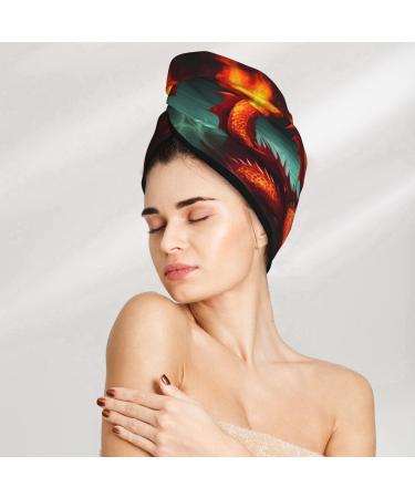 Dragon King Fire Shower Cap - Best Water Absorption for All Hair Types | International Shipping - Buy Online on GoSupps.com