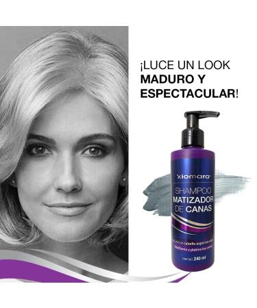 Xiomara Shampoo Matizador/Gray Toning Shampoo 2-Pack - 8.11 Fl Oz Each - Enhances Platinum Gray Hair - Buy Online on GoSupps.com