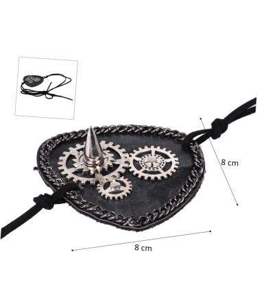 Beavorty prom props gear clock eye patch Decor Blindfold make up eye mask medium Black - Buy Online on GoSupps.com