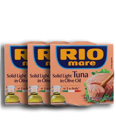 Rio Mare Tuna Canned With Olive Oil, 5.6 Ounce Can (Pack of 3) 5.6 Ounce (Pack of 3)