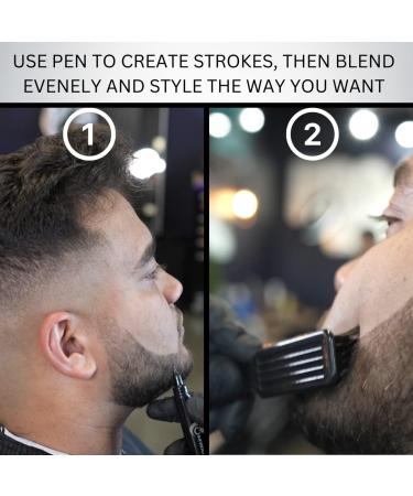 OMWAH Waterproof Beard and Eyebrow Pencil Filler for Men - Long Lasting Natural Finish Dark Brown - Perfect Beard Brush for Grooming - Buy Online on GoSupps.com