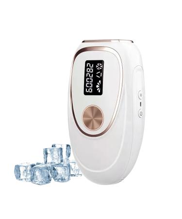 IPL laser hair removal device device for permanent hair removal pain -free hair removal for body face 999 000 light impulses (white)