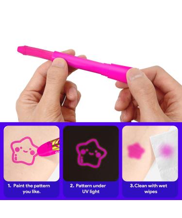 Buy Nebulaglam 6 Colors UV Body Painting Makeup Set | Neon Face Paint for Kids | Perfect for Carnival Halloween & Christmas - Buy Online on GoSupps.com