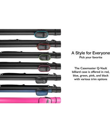 Casemaster Q-Vault Supreme Billiard/Pool Cue Hard Case - Blue | Holds 1 Complete 2-Piece Cue - Buy Online on GoSupps.com