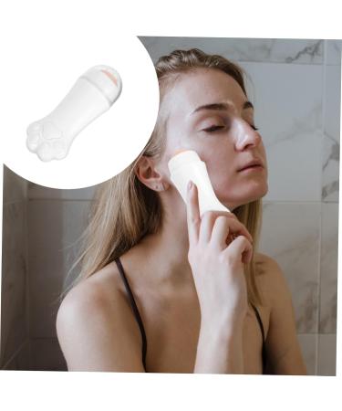 AUTSUPPL 1pc Facial Oil Blotting Massager Face Massager Oil Absorbing Face Roller Volcanic Rock 7.5x3cm White - Buy Online on GoSupps.com