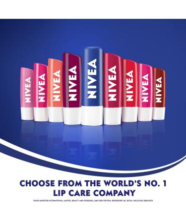 Nivea Lip Care Fruity Shine Strawberry 4.8g - Moisturizing Lip Balm for Soft, Smooth Lips - Buy Online on GoSupps.com