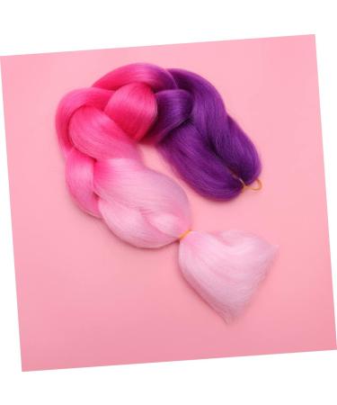 MAGICLULU Ponytail Braid Fiber Wig Braids Double Ended Dreadlocks Brunette Hair Giant Braided Synthetic Hair High Temperature Hair Braid Color Wig Afro Wigs Ponytail Wigs To Weave Card - Buy Online on GoSupps.com