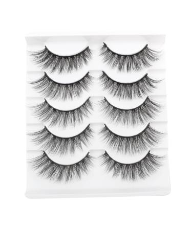 Cat Eye Lashes Natural Look Wispy Faux Mink Eyelashes 5 Pairs Parriparri Soft Reusable Eyelashes Fluffy Eyelashes for Women Daily Use Cat-5 pairs - Buy Online on GoSupps.com
