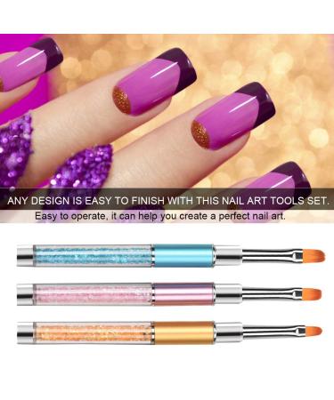 Pack of 3 Nail Painting Pens & Rhinestone Punch Tools for Stunning Nail Art - Easy to Use! - Buy Online on GoSupps.com