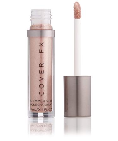 COVER FX Shimmer Veil - Magic - Weightless Cream Shimmer - Crease-Proof - Transfer-Proof Formula - Multidimensional Shine - Eyes  Cheeks and Lips Magic - Shimmering blush champagne 0.14 Fl Oz (Pack of 1)