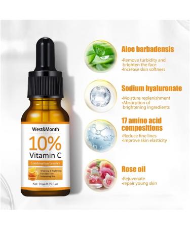 VC Rejuvenating Essence Brightens Skin Tone Light Melanin Hydrating Moisturizing Brightening Essence 10ml - Buy Online on GoSupps.com