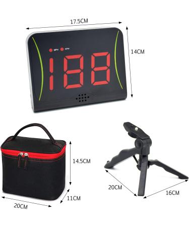 Oye Baseball Speed Radar | Accurate Speed Measuring Device with LED Display | MPH & KPH | Ideal for Hockey & Football - Buy Online on GoSupps.com
