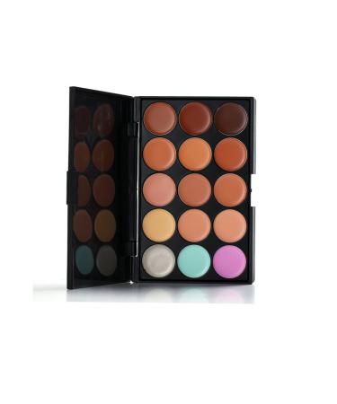 FantasyDay 15 Color Makeup Contour Palette-Cream Concealer Kit with 11pcs Makeup Brushes - Buy Online on GoSupps.com