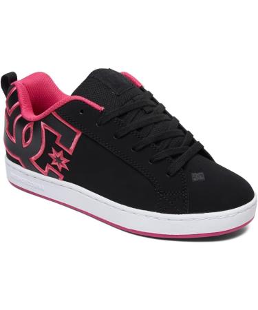 DC Shoes Court Graffik for Women - Black Pink Stencil Sneakers | Size 40.5 EU - International Shipping Available - Buy Online on GoSupps.com