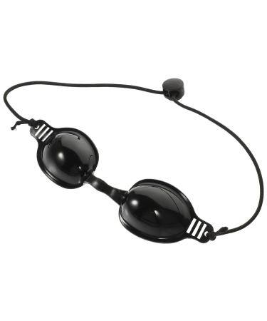Operitacx Cache- il Multifonctionnel Noir en Pu Confortable pour Protection Solaire des Yeux Lunettes de S curit Adapt es Lumi re Puls e Ipl et Led Masque Oculaire Ergonomique pour Soins