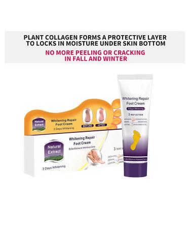 Premium Foot Cream for Dry Cracked Feet - 100g Moisturizing Heel Repair & Brightening Skin - Intense Foot Care - Buy Online on GoSupps.com