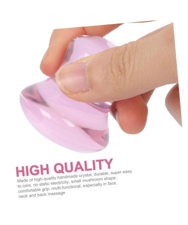 FRCOLOR 2pcs Mushroom Head Gua Sha Stone Set - Natural Face Massager & Butt Lifting Tool - Pink Cosmetic Massage Supplies - Buy Online on GoSupps.com