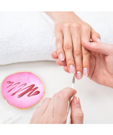 Sibba Resin Nail Art Palette - Golden Edge Heart Shape Mixing Plate for Nail Polish - Cosmetic Display Board - Buy Online on GoSupps.com