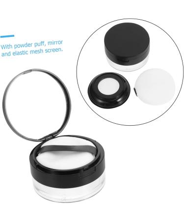 FOYTOKI 2pcs Elastic Mesh Loose Powder Box DIY Powder Case Travel Powder Case Makeup Powder Case Abs Black - Buy Online on GoSupps.com