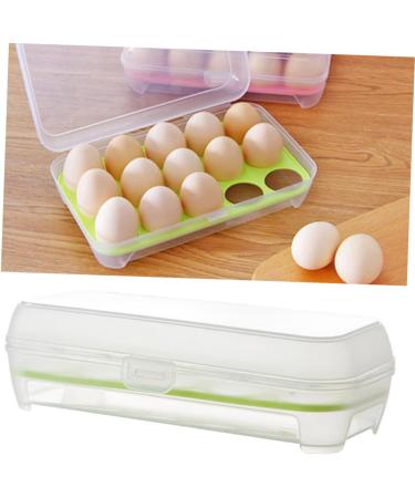 RORPOIR 2pcs 10 Eggs Storage Rack Empty Egg Cartons Fresh Egg Tray Camping Multifunction Egg Rack re-usable Green 24.5*10.5*7cm - Buy Online on GoSupps.com