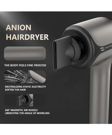 Buy G1 Ionic Hair Dryer - Fast-Drying Low Noise & No Heat Damage | 2 Magnetic Nozzles for Home & Travel - Buy Online on GoSupps.com