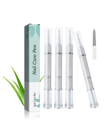 4 pieces nail care pen nail repair pen Nagel treatment pen for well -kept fingernails & toenails with tea tree oil vitamin E & aloe vera - Buy Online on GoSupps.com