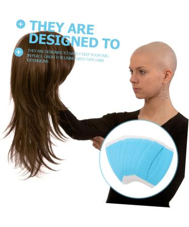 FRCOLOR 23 Sheets Double Sided Wig Film Tape Two Sided Tape Double Side Tape Wig Adhesive Tape Lace Front Support Tape Sweatproof Wig Tape Adhesive Wig Tape Wig Tape Parts Hair - Buy Online on GoSupps.com