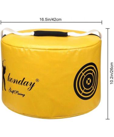 TuhooMall Golf Impact Power Smash Bag | Swing Training Aid for Powerful Hitting | Waterproof & Durable - Yellow - Buy Online on GoSupps.com