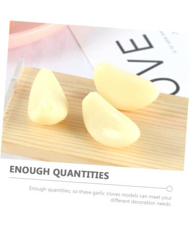Ciieeo 10pcs Garlic Clove Keychain Fake Vegetable Model Realistic Vegetable Props Food Fridge Magnet - Buy Online on GoSupps.com
