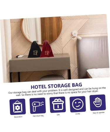 Beavorty 20 Pcs Storage Bag Hair Tools Travel Bag Flannel Drawstring Bags Outdoor Hair Dryer Bags Portable - Buy Online on GoSupps.com